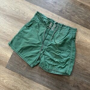 VTG Birdwell‎ Beach Britches Green Swim Trunks Short Mens FLAWED  (7)